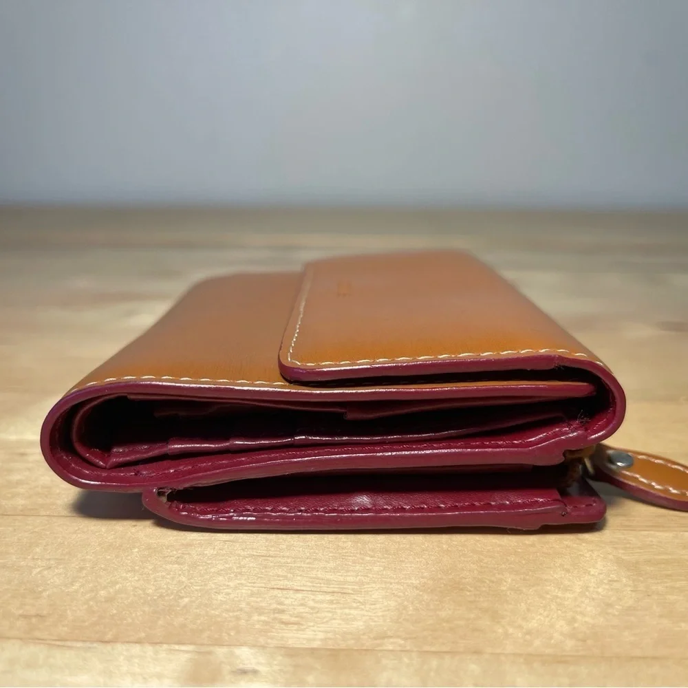 Lodis Leather Trifold Wallet Small Compact Organizer Detachable ID Card Holder